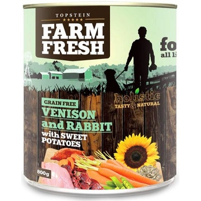 Topstein Farm Fresh zvěřina králík & brambory 800 g