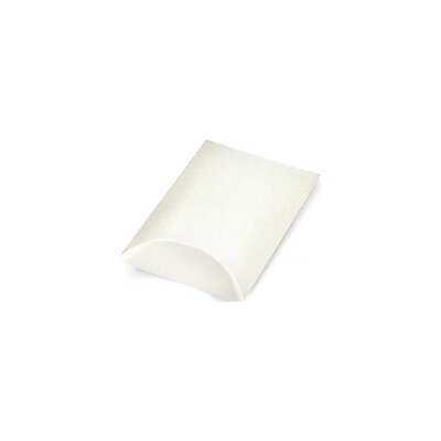 Dárková krabička – čočka 100x100x35mm, bílá, 10 ks