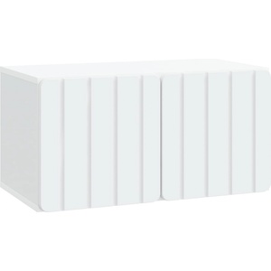 vidaXL Стенно монтиран ТВ шкаф 59, 5 x 31 x 30 см Бяло (898365)