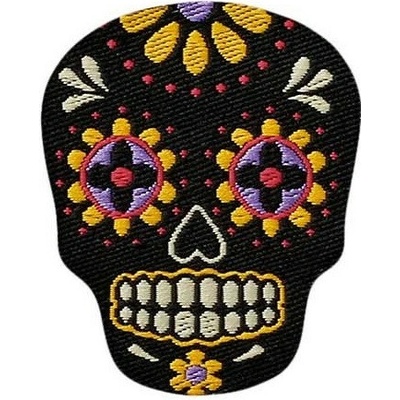 Nažehlovačka Lebka Los Muertos 3,6 x 3 cm Monoquick black