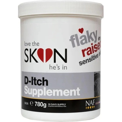NAF D-Itch Supplement účinný krmný doplněk proti podrážděné pokožce nejen pro muchaře 0,78 kg
