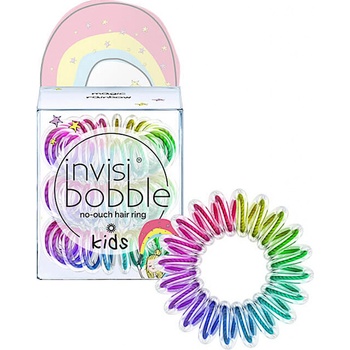 Dětská spirálová gumička do vlasů Invisibobble Kids Magic Rainbow - duhová, 3 ks (IB-KI-PC10002-2)