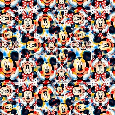 Teplákovina digital - Mickey a Minney