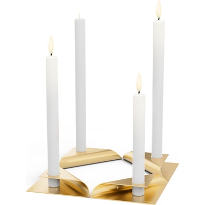 Hoefats Свещници Square злато 4 бр (00368)