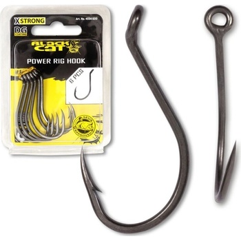 Black Cat háček DG Coating Power Rig Hook 5ks Vel. 6