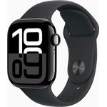 Apple Watch Series 10 46mm klavírně černý hliník s černým sportovním řemínkem M/L MWWQ3QC/A