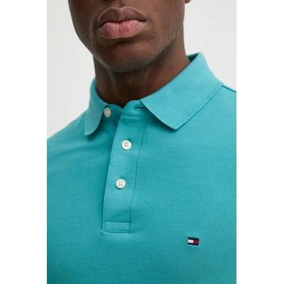Tommy Hilfiger тениска с яка от памук с еластан (MW0MW17771.)
