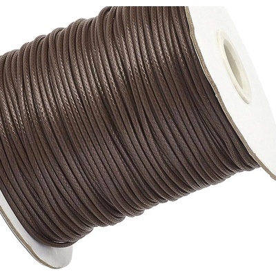 Šňůra voskovaná polyesterová 0,5mm/1m Polyesterová 0,5mm: 1178 Čokoládová hnědá