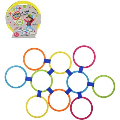 Teddies Skákací kruhy barevné plast průměr 27cm kreativní hra v krabici – Zboží Živě