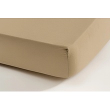 Slee Home jersey napínací prostěradlo cappuccino 90x200