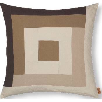 ferm LIVING Декоративна възглавница Border 50 x 50 см кафяво-пясъчнa (1104268645)