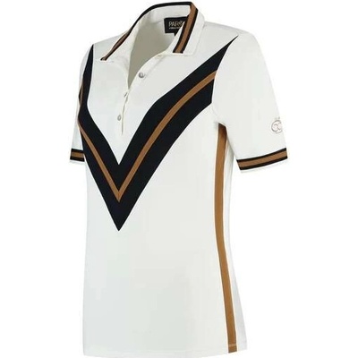 Dámska polokošeľa PAR69 Bash Polo Off White Dark Navy Camel