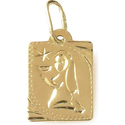 Zlatnictví Zlatíčko Zlatý přívěsek znamení Panna destička malá 000.00132