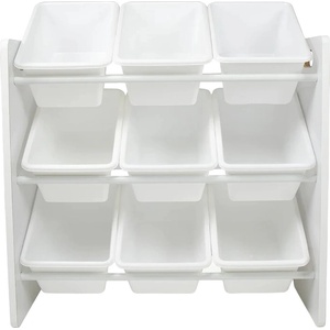 Ginger Home Етажерка с 9 кутии за играчки и книжки Ginger Home - Бяла (JWTR-3006) - baby
