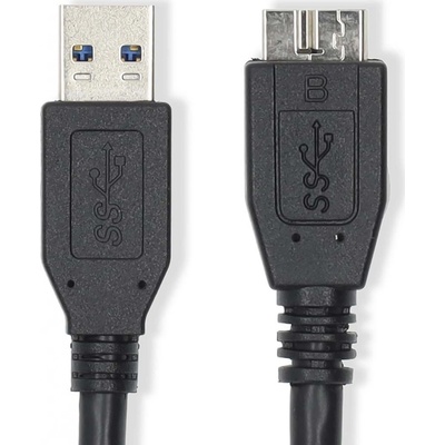 Nedis CCGL61500BK10 USB na micro USB, USB 3.0, zástrčka USB, zástrčka micro USB, 1m, černý