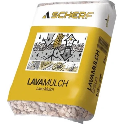 Lávový mulč hnědý 8-25 mm 20 kg PE pytel