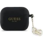 Guess 4G Charm силиконов калъф за AirPods Pro 3 черен (GUAP3LECG4K)