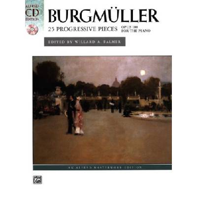 Friedrich burgmüller: 25 progressive pieces op 100 (noty na klavír)(+audio)