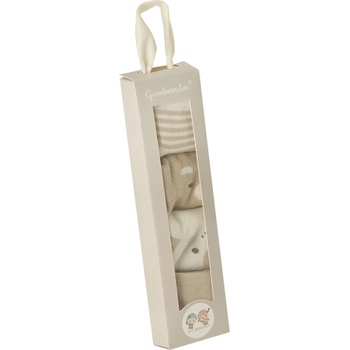 Gamberritos Бебешки чорапи Gamberritos - Бежови, 0-3 m, 4 броя (108542)