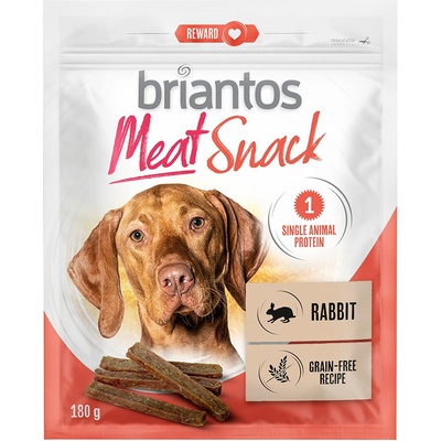 Briantos Meat Snacks kačica a králik pre psy králik 2 x 180 g