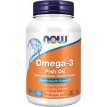 NOW NOW Omega-3 Enteric Coated, 90 Softgels - fitnesdobavki - 27,36 лв