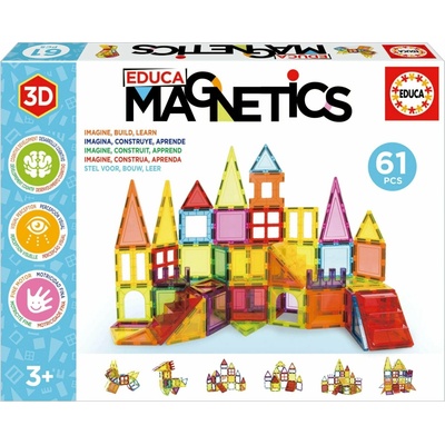 EDUCA Magnetická stavebnica Magnetics 61 vďaky