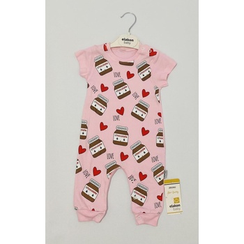 Myrat Baby Боди с дълаг ръкав Нутела- розово