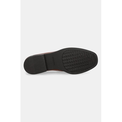 Geox Кожени мокасини Geox D CLORIDIE B в кафяво с равна подметка D46XGB 000TC C6001 (D46XGB.000TC.C6001)