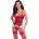 Cottelli Collection X-Mas Powernet & Lace Basque 2633221 Red S/M