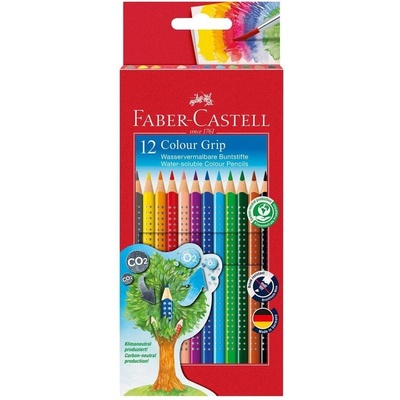 Faber-Castell Акварелни моливи Grip, 12 цвята (1015120120)