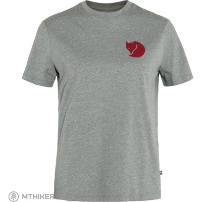 Fjällräven Fox Boxy Logo dámske tričko Grey Melange