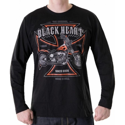 Black Heart tričko Motorcycle Cross čierne