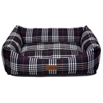 DUBEX DANISH - Large - меко легло, 78 x 60 x 22 см - райе тъмно синьо, Турция - 51890-VR03