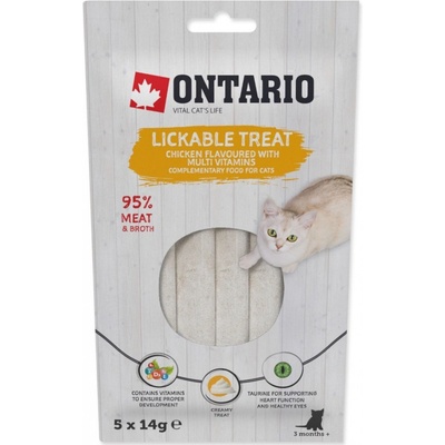 Ontario kuřecí krém s multivitamíny 5 x 14 g – Zboží Mobilmania