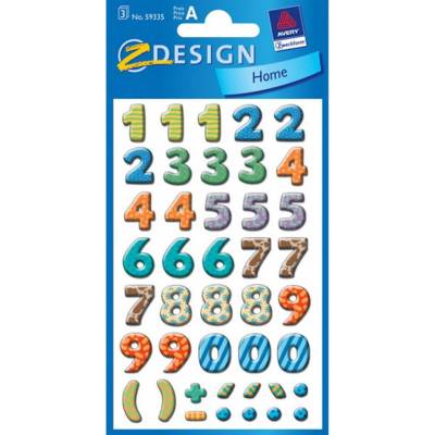 AVERY Z-DESIGN Barevná čísla Z-DESIGN - 59335 – Sleviste.cz