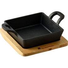 MASTERPRO Pekáč litinový s podstavcem COOK & SHARE 12,6x18,5x3,6 cm černá BGMP-3805-EM
