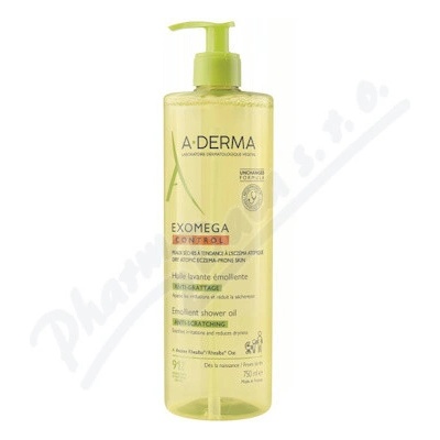 ADerma Exomega Control Emollient sprchový olej 750 ml