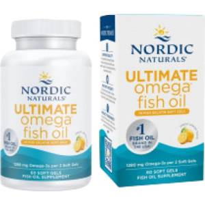 Nordic Naturals Ultimate Omega 1280 mg | Fish Gelatin Softgels [60 Гел капсули] Лимон