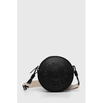 Karl Lagerfeld kožená kabelka čierna 236W3095