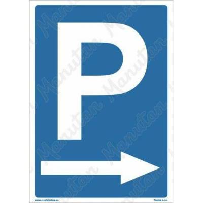 Parkování vpravo, plast 210 x 297 x 2 mm A4