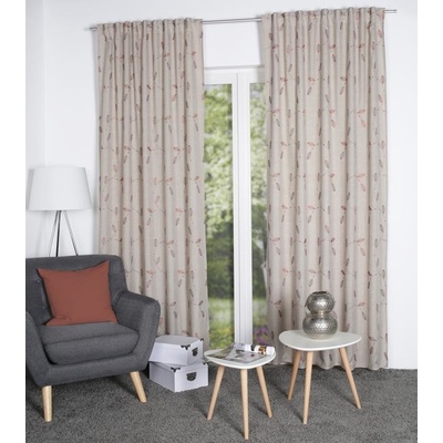 HOME WOHNIDEEN hotový závěs 85331 FOGLIO 0305 seda 245x140 cm (v x s)