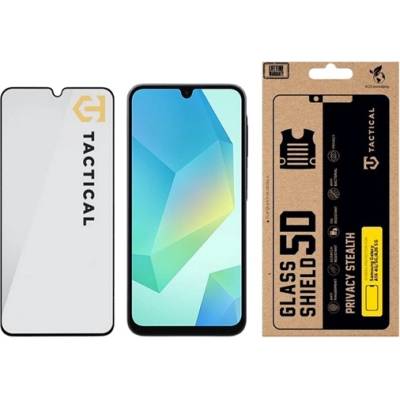 Tactical Samsung A26 5G / A16 4G TACTICAL GLASS SHIELD PRIVACY STEALTH 5D стъклен екранен протектор 5D, защита от погледи, ЧЕРЕН 57983127200 (57983127200)