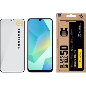 Tactical Samsung A26 5G / A16 4G TACTICAL GLASS SHIELD PRIVACY STEALTH 5D стъклен екранен протектор 5D, защита от погледи, ЧЕРЕН 57983127200 (57983127200)
