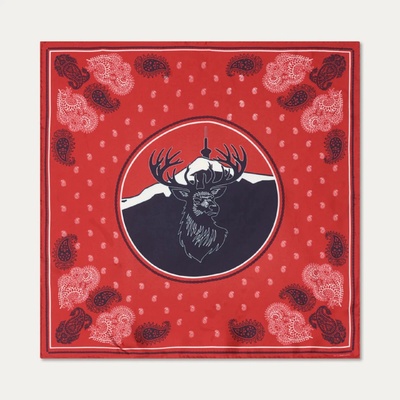 Luxusní hedvábný šátek We Norwegians Western Silk Scarf