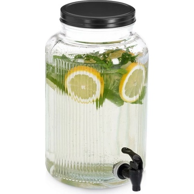 Zeller Skleněná nádoba s kohoutkem KITCHEN ESSENTIALS, 3900 ml transparentní