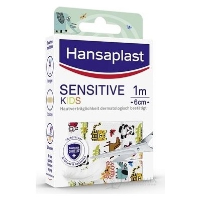 Beiersdorf Hansaplast SENSITIVE KIDS Zvieratká náplasť detská, 1 m x 6 cm, 1 ks