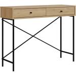 Marckeric Конзолна маса с плот в дъбов декор в естествен цвят 35x110 cm Titan - Marckeric (17123)