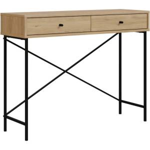 Marckeric Конзолна маса с плот в дъбов декор в естествен цвят 35x110 cm Titan - Marckeric (17123)