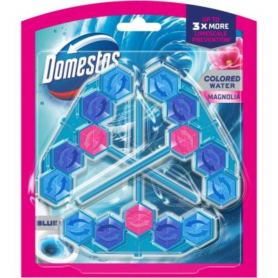Domestos Power5 блок за освежаване на тоалетната Blue Water Magnolia (3x48g) (65290116)