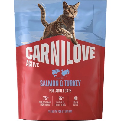 CARNILOVE Active pre dospelé mačky losos a morka 400 g